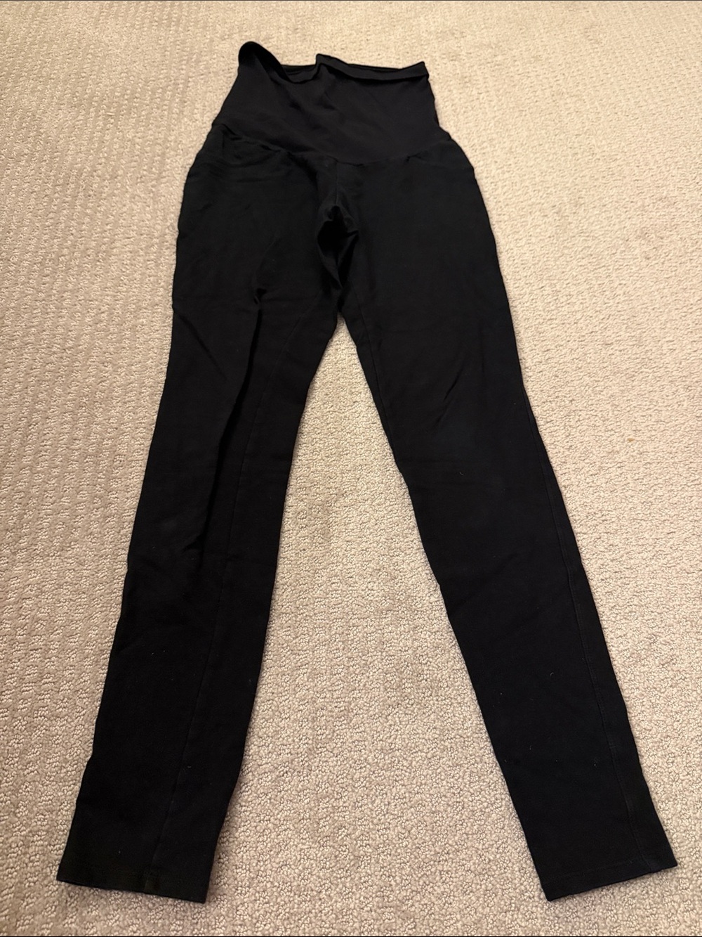 Motherhood Maternity Supportive High-Waist Black Maternity Leggings